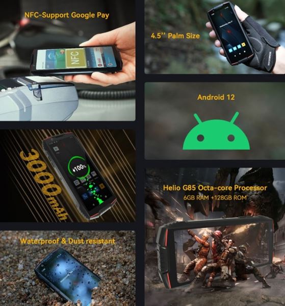 Cubot выпустила компактный защищённый смартфон KingKong Mini 3 – NFC и 6/128 Гб всего за $109.99 